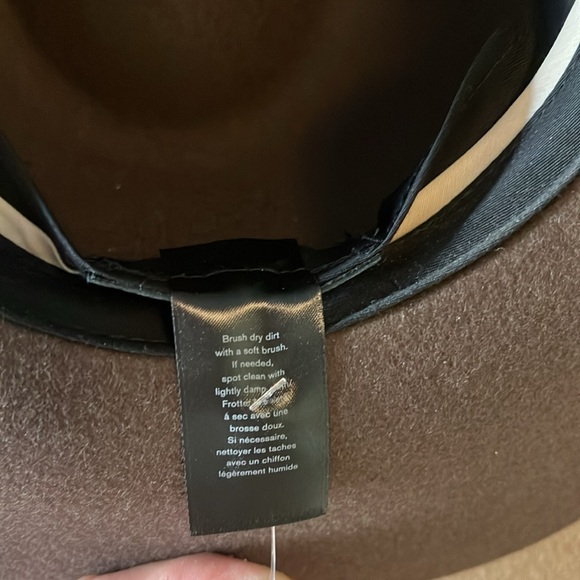 Rag & Bone NWOT Zoe Wool Felt Fedora Hat, Spanish Style Brown Pecan- Small - Picture 9 of 11